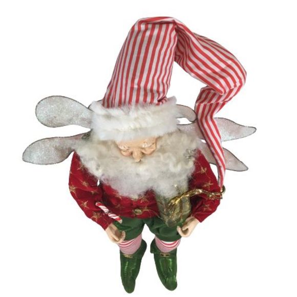 Mark Roberts Christmas Santa Fairy Elf Pointy Shoes Present Candy 21" Posable - Picture 11 of 16